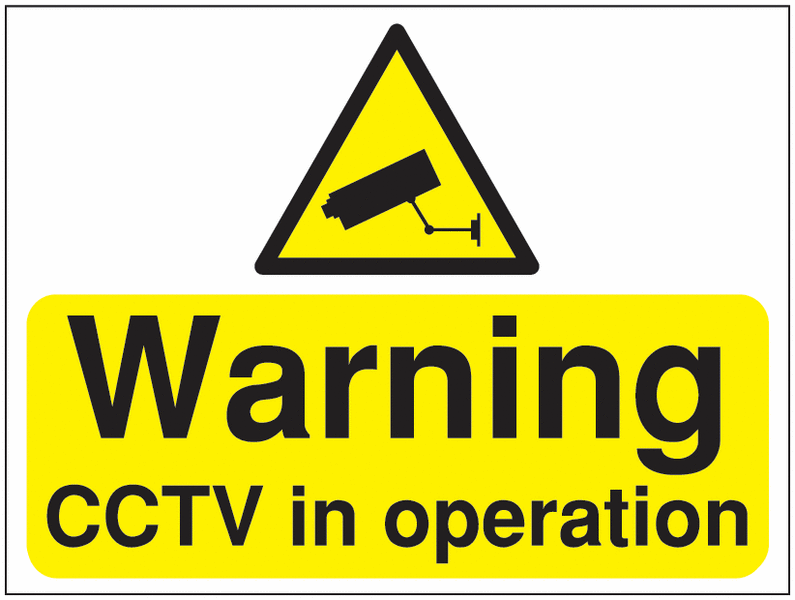 Construction Signs – Warning CCTV In Operation