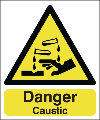 Danger Caustic Signs