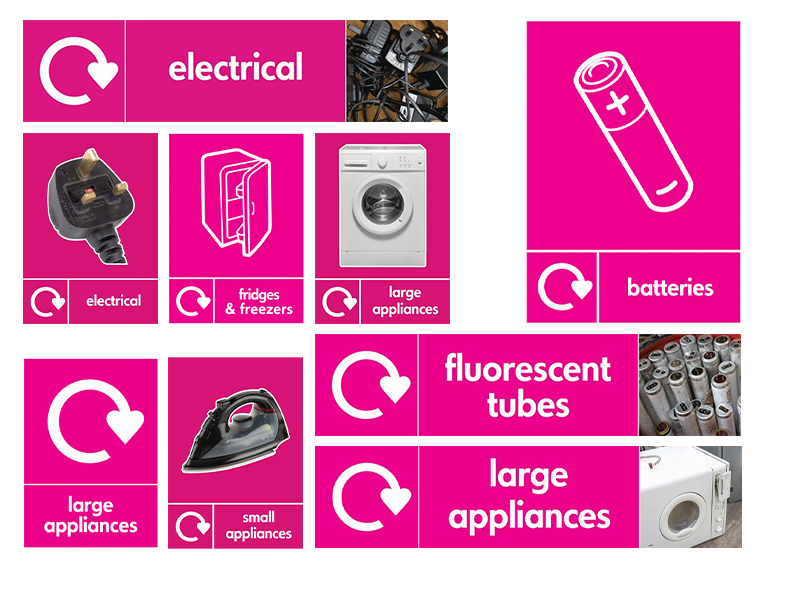 Electrical Recycling Signs