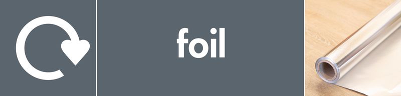 Foil – WRAP Metal Waste Recycling Pictorial Signs