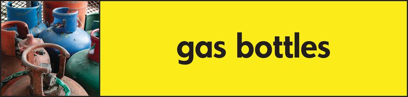 Gas Bottles – WRAP Hazardous Waste Recycling Pictorial Signs