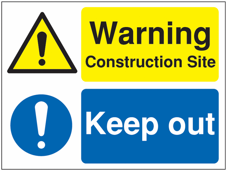 Multi-Message Site Signs – Warning Construction Site